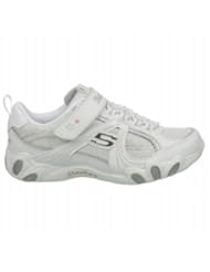 Shoes: Skechers Girls Fireflies Glintzy Girl,White/Silver,US 13.5 M - SKECHERS USA Inc