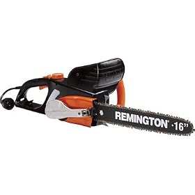 Remington 16-Inch 12 Amp Low Kickback Bar And Chain 4.0 HP Motor Tool-Less Chain Tensioning Full Wrap Handle Automatic Oiler Electric Chain Saw #LD4016AW