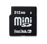 SanDisk MiniSD 512MB Flash Card Memory