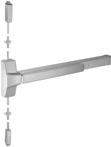 Independence2 i.2-EDF800GR1V Brushed/Satin Stainless Steel Grade 1 Fire Rated Surface Vertical Rod Exit Device, 36" Length