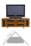 BDI Avion Series 8525 59-wide lowboy audio/video corner cabinet Espresso