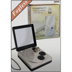 Rucci Fogeless Compact Shower Mirror With Radio