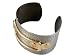 Gunmetal & Gold Hardware Cuff Bracelet
