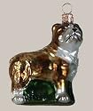 Bulldog 3 1/2" Ornament - set of 6
