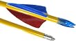 28-inch One Dozen Standard Practice Cedar Wood Archery Arrows (Assorted Colors)