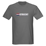 Utrecht, Netherlands Flag Dark T-Shirt by CafePress