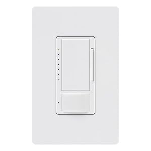 Lutron MS-OP600GHW-WH Maestro Occupancy Sensor with Eco-dim Dimmer, White by Lutron
