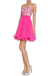 Girls Chiffon Sweetheart Prom Dress/Party Dress/Mini Dress 