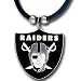 Oakland Raiders Logo Pendant w/Rubber Cord