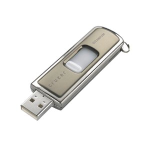 Sandisk 4GB Cruzer Titanium USB Flash Drive with U3 SDCZ7-4096-A10, Retail Package