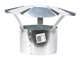 Rain Cap - Gv0589 6In. 28Ga Galv Rain Cap