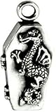 Dragon Locket Silver Tone Pewter Pendant Necklace