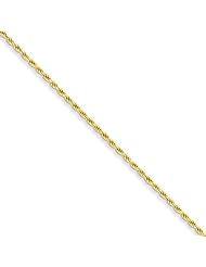 Gold-plated Sterling Silver 1.75mm Diamond-cut Rope Chain, Best Quality Free Gift Box Satisfaction Guaranteed