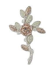 Black Hills Gold Sterling Silver Dakota Rose Cross Pendant