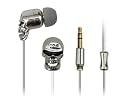 Pro2 "Skulls" Earphones - High fidelity earbuds with premium, full range sound. 3 Colors available on Amazon: Chrome (shown), Antique Chrome, & Black Nickel