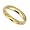 Stainless Steel Gold Plated Wedding Band - 4 mm - Size: 6-12, 6