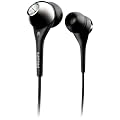 Philips SHE 9503 InEar Ohrh�rer (Ger�uschd�mmung, Goldstecker, Ohrkappen in 3 Gr�ssen), schwarz