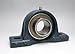 Uxcell a14031100ux0379 Machine K001 Set Screw Pressed Steel Solid Base Pillow Block Bearing, 1.5
