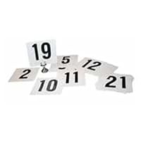 Table Numbers, 1-25, 4'' x 3-3/4'' (1 Set/Unit)