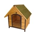 APEX ROOF WOODEN DOG KENNEL MEDIUM