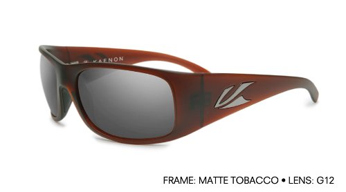 Kaenon Jetty 009-09-G12 Polarized Square Sunglasses,Matte Brown Frame/Grey Lens,One Size