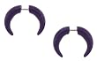 Fake Acrylic Pinchers - Purple - 2G - 16G Wire - Sold as a Pair