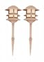 LiteSounds LVL2000-S Lights Commercial Grade Die Cast Aluminum Sandstone 1 Pair