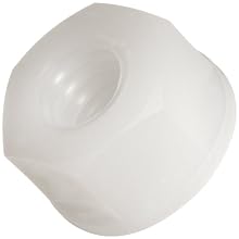 Nylon Lock Nut, Off-White, Meets UL 94V2, Class 2B #2-56 Threads, 0.180" Width Across Flats (Pack of 100)