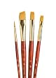 Princeton Brush Set Gold Taklon Round 2, Shader 6,10, A 1/2