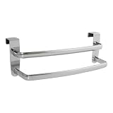 InterDesign Axis Over the Cabinet 9-Inch Double Towel Bar, Chrome
