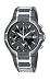Pulsar Men's Alarm Chronograph Black Ion Silver-Tone Watch #PF3547