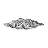 British Jewellery Workshops Silver 11x38mm Celtic knot design Brooch
