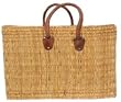 Moroccan Straw Summer Beach / Shopper / Tote Bag