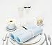 Bride and Groom Wraps with Toasting Flutes - White - 2 wrapped flutes per package