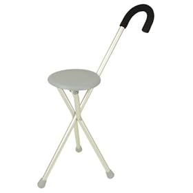 Travelon Walking Seat and Cane in One, Grey, One Size