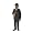 THOMSON WITH HIS CANE FIGURINE FROM THE ADVENTURES OF TINTIN