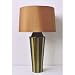 Babette Holland TL14S-3 Striped Gemini Table Lamp in Olive with Gold Shade