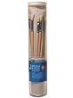 Brush Bundle of 18 Hog Brushes in a Canvas Brush Holder