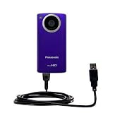 Classic Straight USB Cable for the Panasonic HM-TA1V Digital HD Camcorder with Power Hot Sync and Charge capabilities - uses Gomadic TipExchange Technology