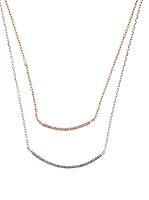 Silver One Gargantillas Filas Oro Rosa