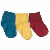 Maggie's Organics Tri Color Socks in Red/Yellow/Blue