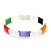 Multi Color Genuine Jade and Sterling Silver Bracelet