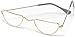 Bristol Novelty BA733 Half Moon Glasses, Unisex-Adult, Gold, One Size