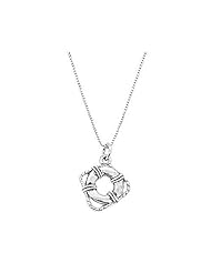 Sterling Silver Double Sided Life Saver Preserver Necklace