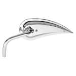 Arlen Ness Rad III Teardrop Mirror for Harley Davidson - Chrome - Size : Right