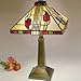 Dale Tiffany 2724/797 Henderson Table Lamp, Antique Bronze and Art Glass Shade