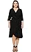 Plus Size Vintage Wrap Empire Waist Dress For Women