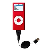 Einziehbares USB Kabel fr Apple iPod Nano 8GB mit Hot Sync und aufladen Einsatzmglichkeiten  von Gomadic mit TipExchange Technology
