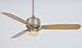 54-Inch Brushed Nickel Downtown Loft Ceiling Fan