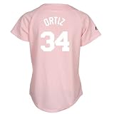 David Ortiz Women's Pink Replica Jersey w/ Player